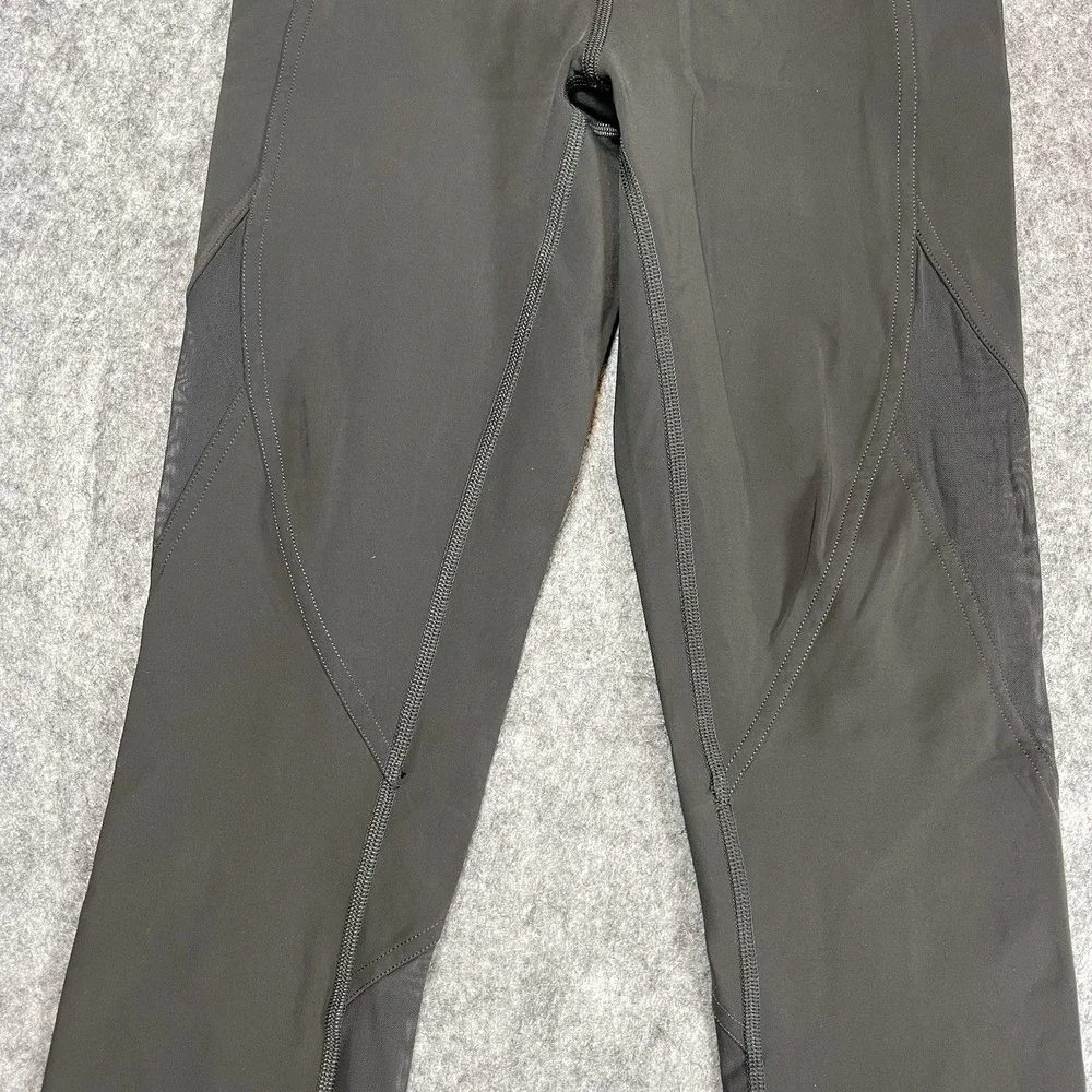 Lululemon‎ Youth Leggings Spell out Waistband Elastic Stretch Pull On Size 2